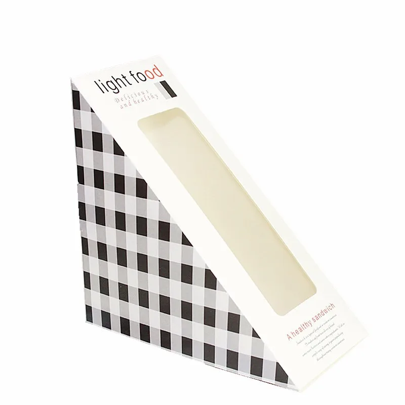 Boîte d\'emballage de sandwich personnalisée, forme et style d\'impression bon marché, adaptée aux produits et aux cuillères à soupe