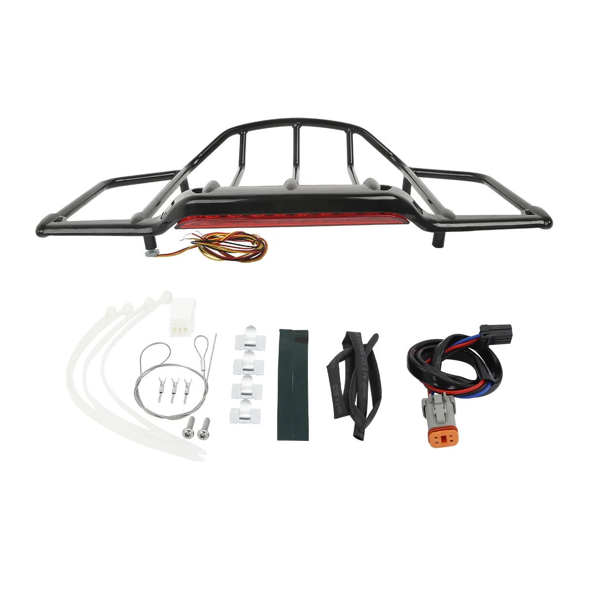 Motorcycle LED Light Pack Trunk Luggage Rack For Harley Touring Tour Pak Road King Electra Street Glide 1993-2013 Air Wing