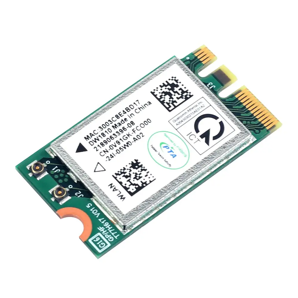 Adaptador de Rede sem Fio Wifi Qualcomm Atheros Qca9377 Qcnfa435 Cartão Bt4.1wifi 433mbps 802.11ac 2.4g 5ghz Ngff Apto para Win7 10 - Imagem 5