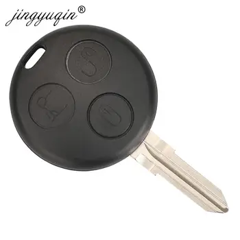 Keyforkess 5 pezzi 3 pulsanti Chiave Auto remota per Mercedes Benz Smart Key Fortwo 450 Forfour Roadster Chiave 433MHz telecomando Auto portachiavi - Jingyuqin 5 pezzi 3 pulsanti Chiave Auto remota per Mercedes Benz Smart Key Fortwo 450