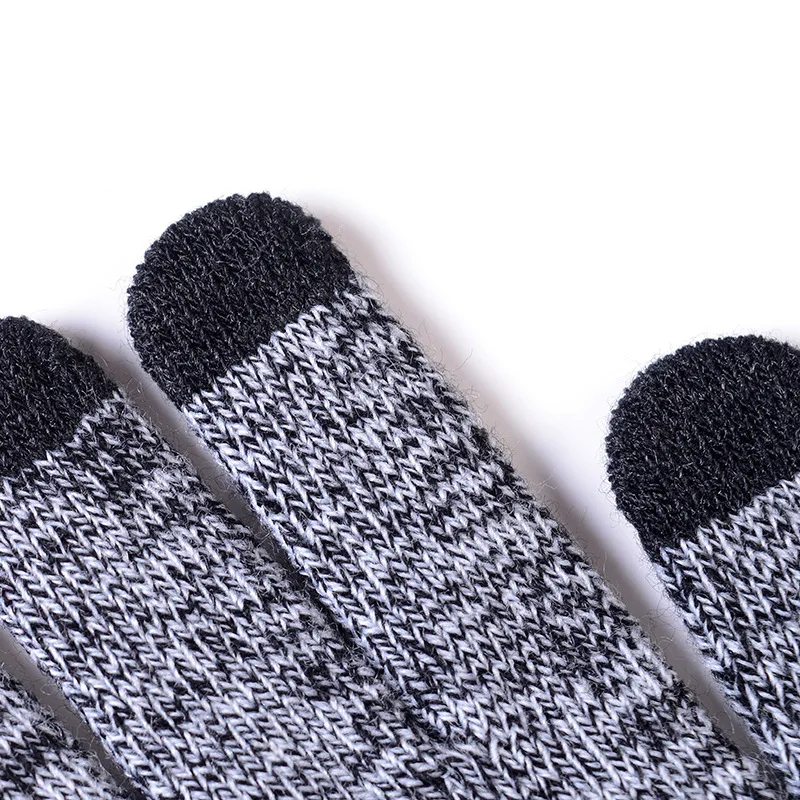 Men's Autumn Winter Keep Warm Set Unisex Beanie Gloves Scarf Male Woolen Yarn Knit Muffler Solid Color Hat Drop Ship