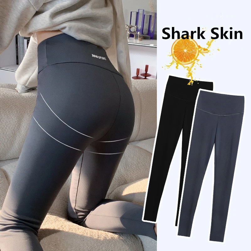 Women Sharkskin Leggings Booty Lifting Outdoor Sports Pants Spring Sex Tight Carry Buttock Waist Cycling Leggings Yoga Pant flare leggings