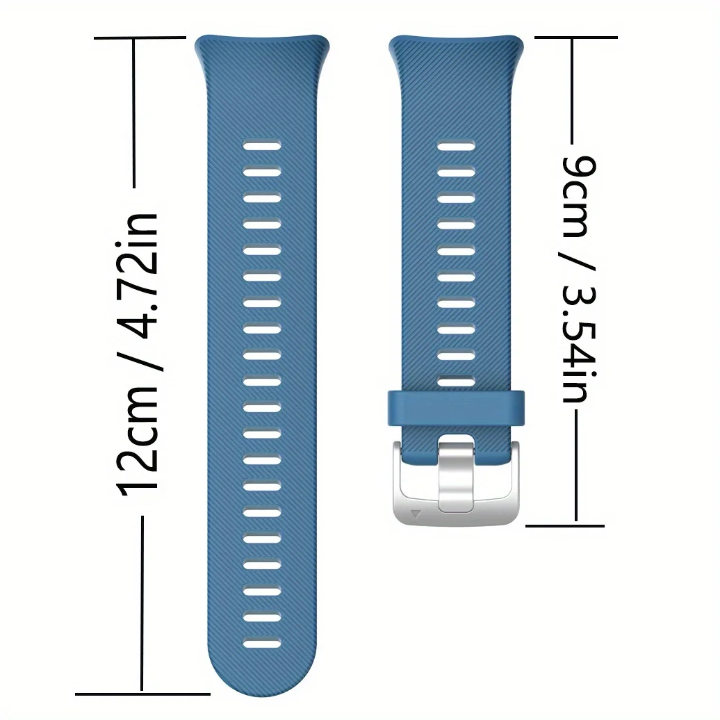 Premium 20mm Soft Silicone Watchband with Tool – Replacement Wristband Strap