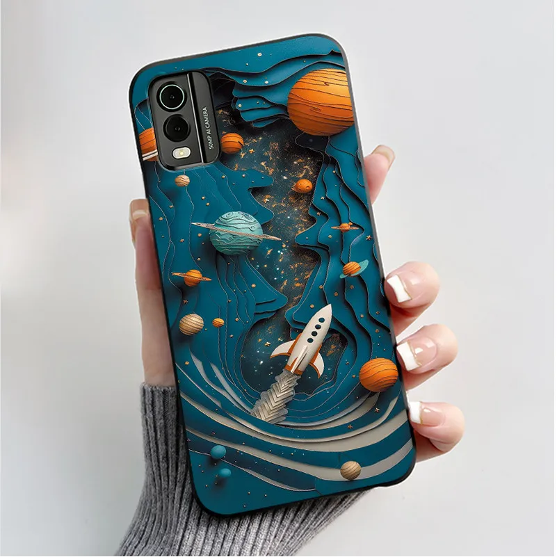 Black Soft Silicone TPU Luxury Fashion Flower Butterfly Phone Case