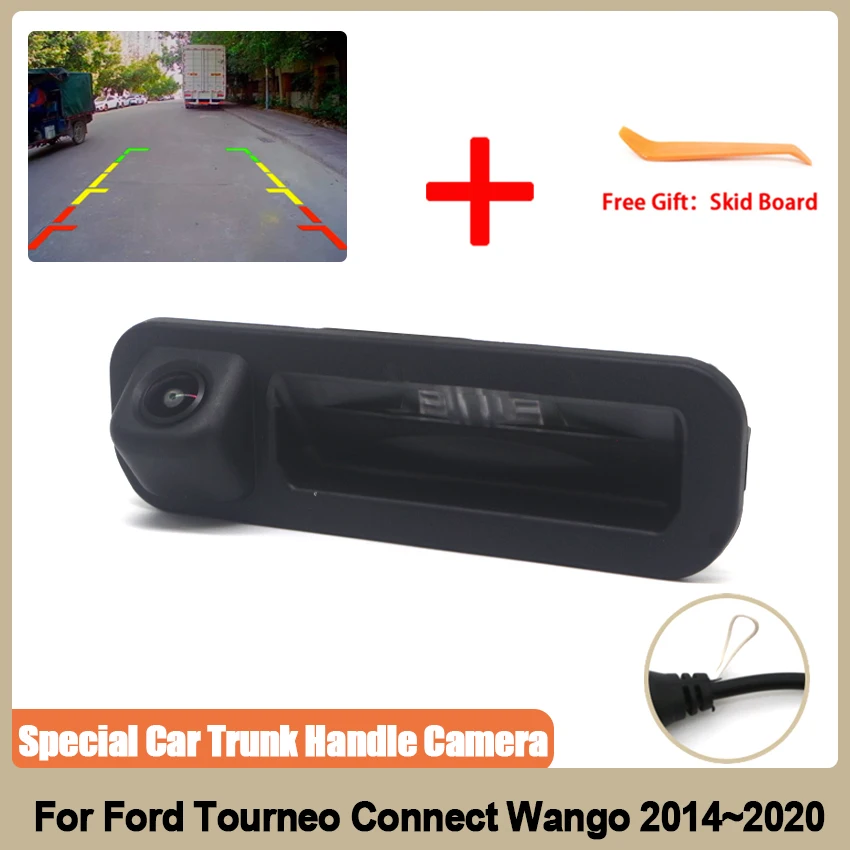 

Камера с ручкой багажника для Ford Tourneo Connect Wango 2014 2015 2016 2017 2018 2019 2020 HD CCD резервная парковочная камера широкоугольная
