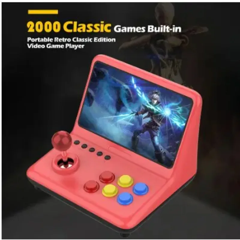 

New Mini Bartop Arcade 9 Inch IPS Arcade Joystick Game Console 64GB 3000 Games Stick Gaming Video Gamepad 1024*600 Resolution
