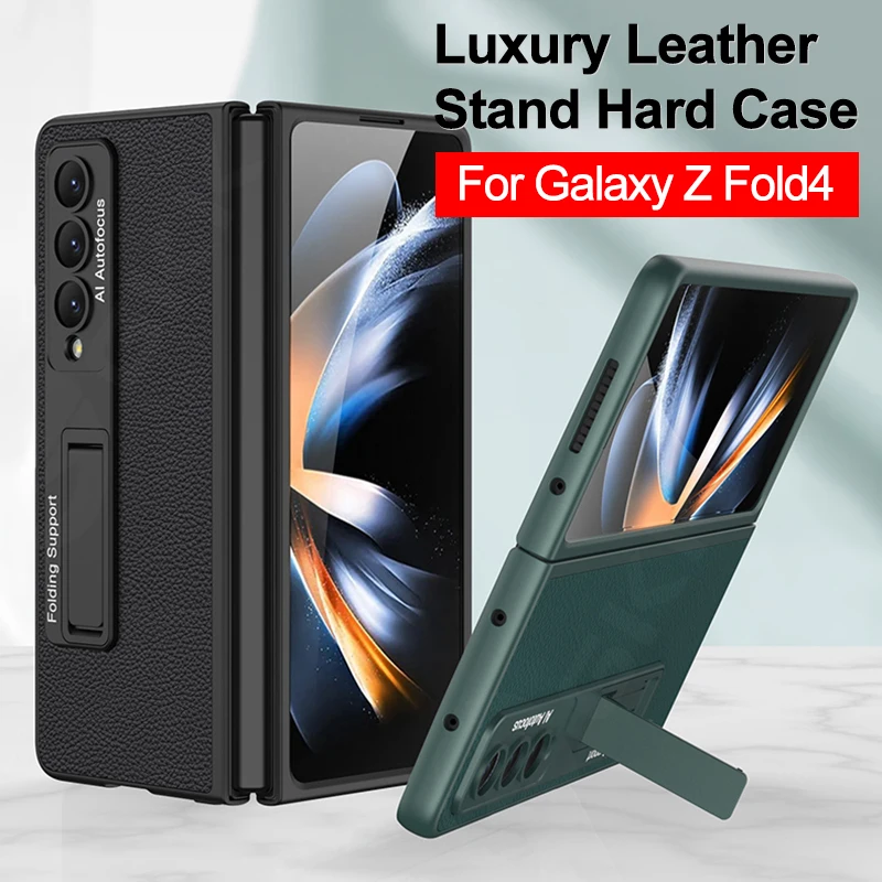 

GKK оригинальный кожаный чехол-держатель для Samsung Galaxy Z, складной чехол для телефона, ультратонкий ударопрочный жесткий чехол для телефона Galaxy Z, Fold4