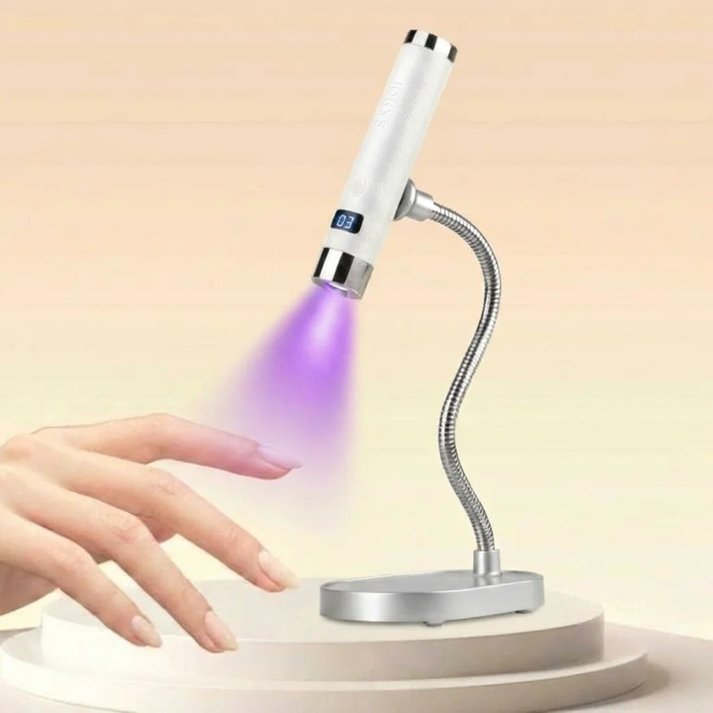 Lampada per unghie con sensore Ai Mini lampada LED UV Lampada senza fili ricaricabile Lampada da tavolo e asciugatura portatile che polimerizza tutti i gel per unghie rapidamente