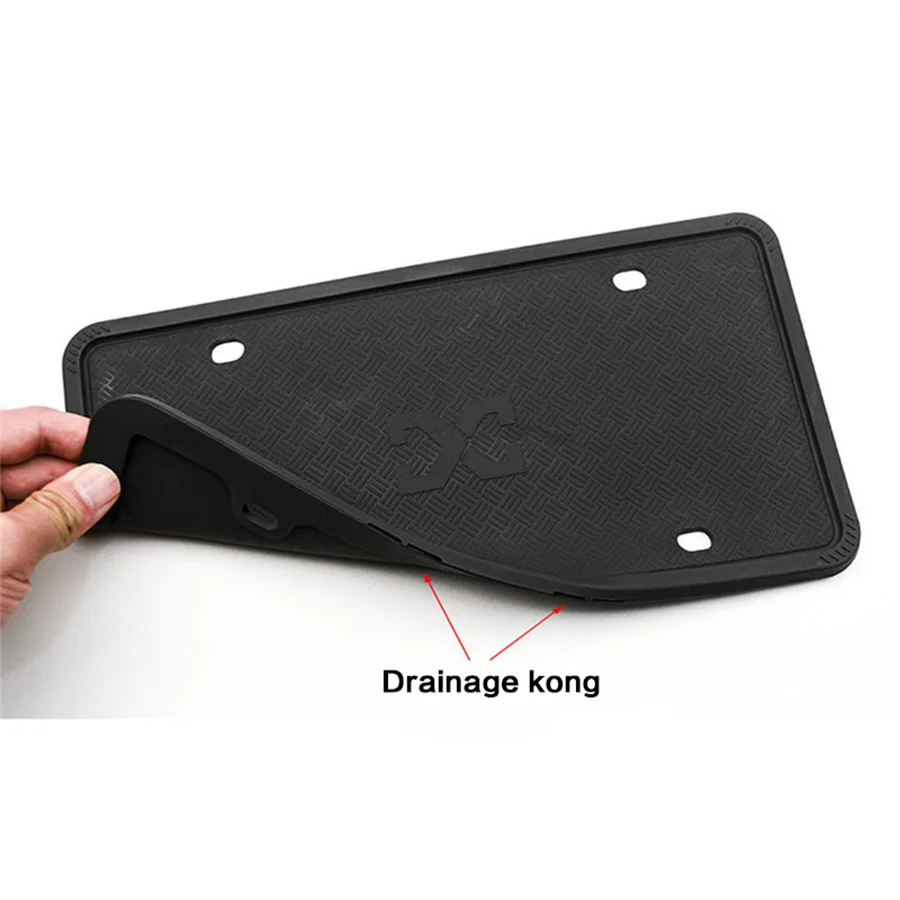 License Plate Frame XCLPF Silicone License Plate Frame Covers 1 Pack Front or Back Car Plate Bracket Holders