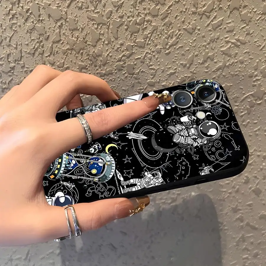 Cartoon Astronaut Phone Cover Case
