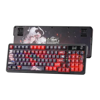 Redragon K719 PRO Wireless Gasket Gaming Hype Screen & Knob, 95 Keys Mechanical Keyboard,Easy-Control 1.14’’ TFT Info Display 1