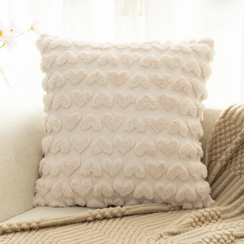 

Cushion Cover Cushion Upholstery Upholstery Sofa Pillow Winter Soft Plush Pillow Cover Living Room Love Cushion Decoration