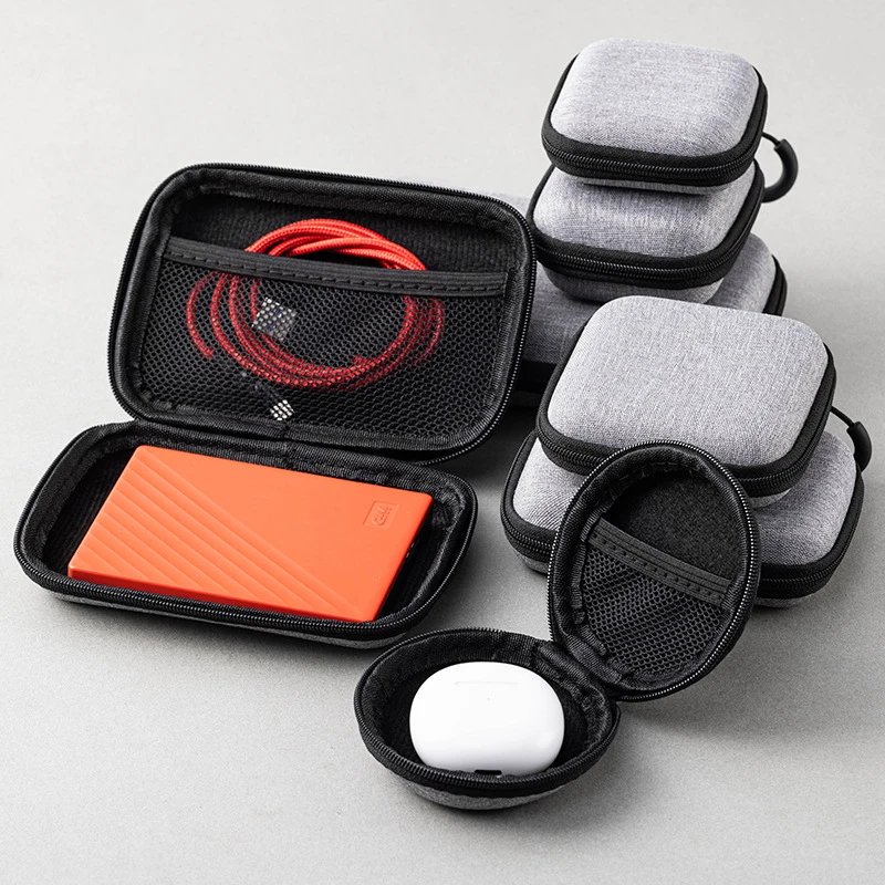 Mini Data Cable Organizer Bag Waterproof Travel Organizer Bag Portable Mobile Phone Charger Protective Cases Earphone
