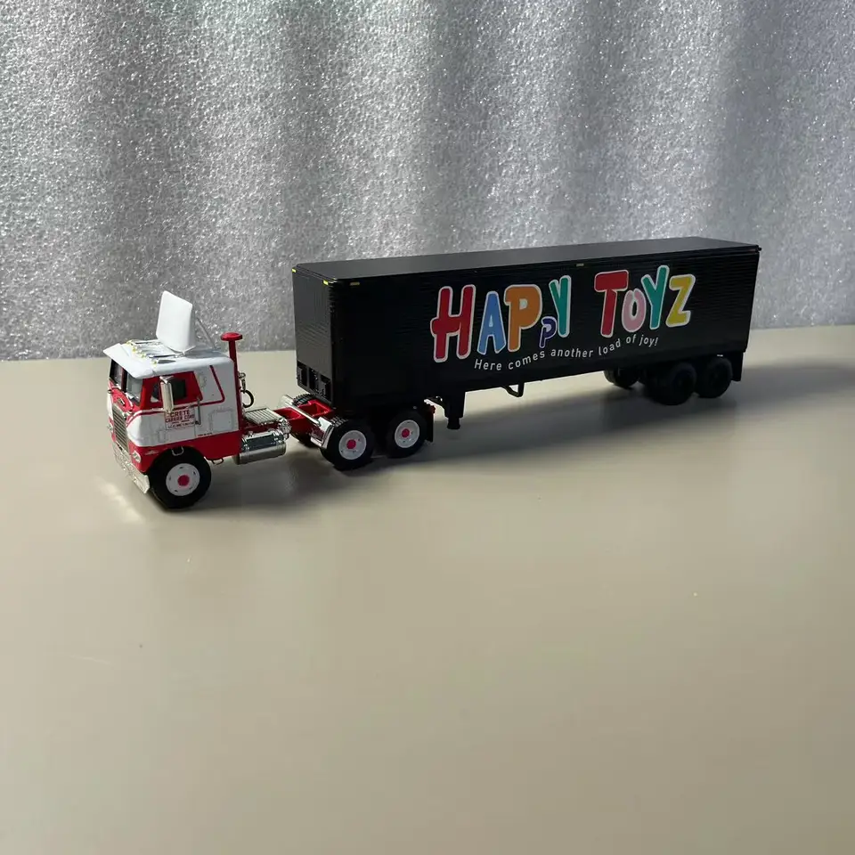 Dcp 1/64 escala liga simulação freightliner caminhão modelo