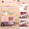 Kids Ice Cream Cart with Vending Machine & Ice Cream Maker Toys Display Stand 5