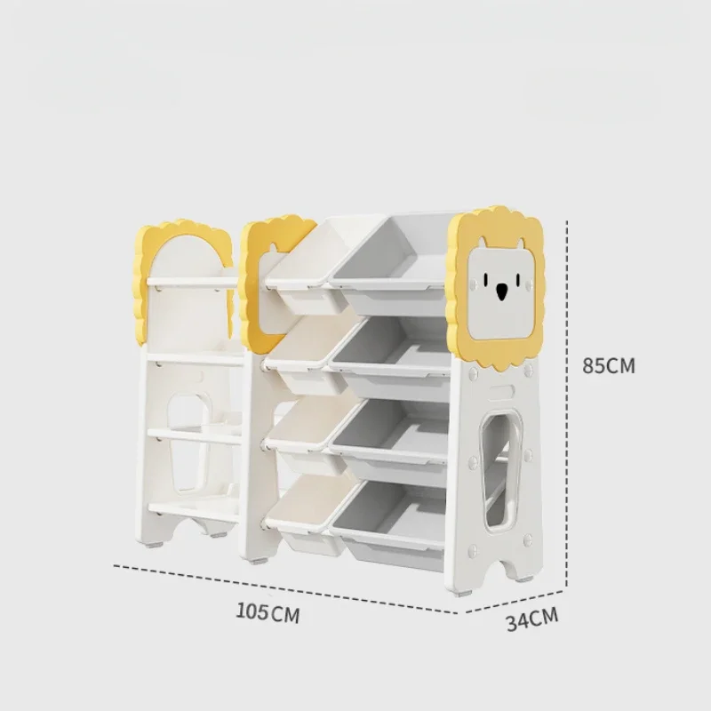 Mobile Children's Bookshelf Floor Storage RackStorage Book Nook Rack Corner Narrow Meuble Rangements Jouets Infant Bookcase