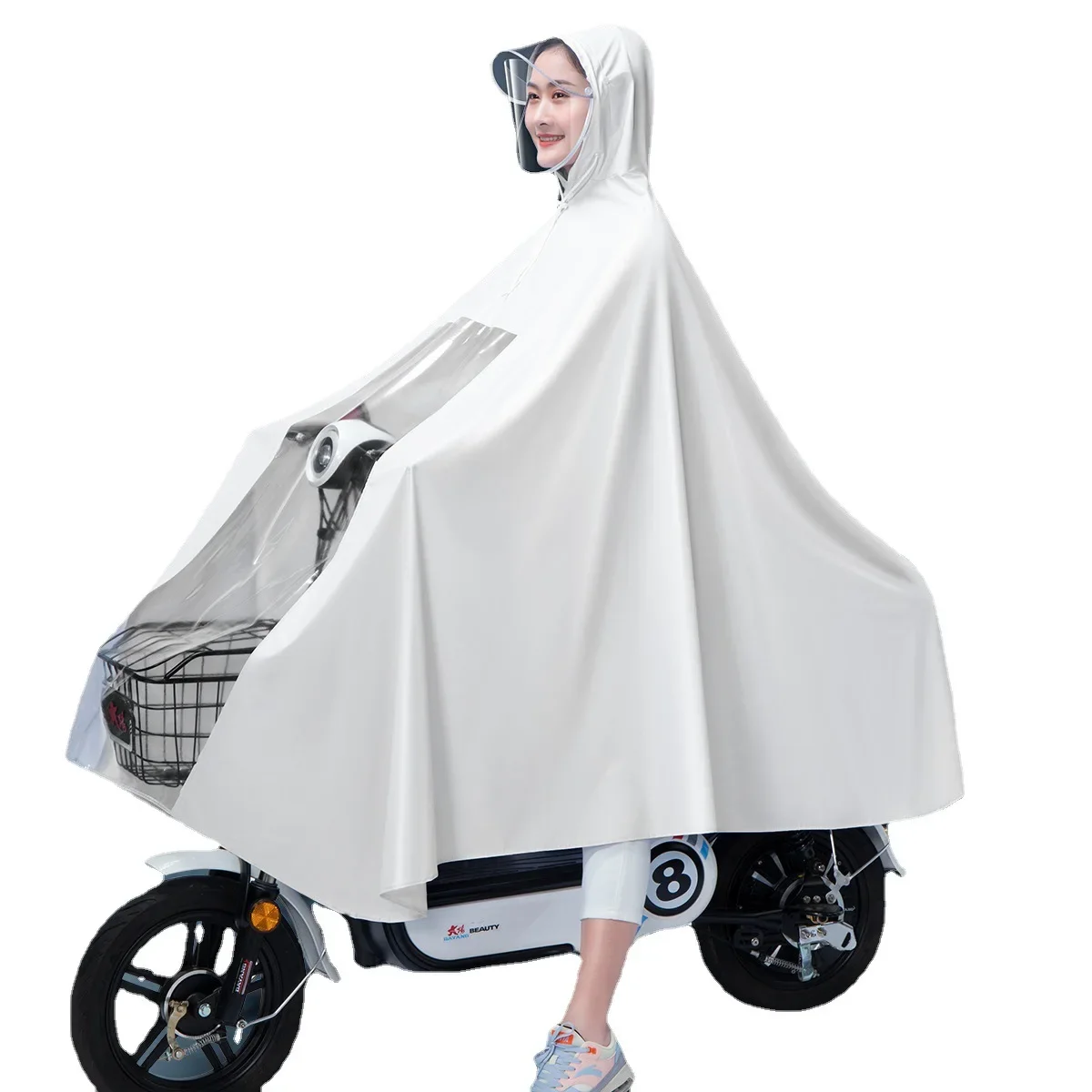 Raincoat Electric Car Motorcycle Battery Car Raincoat Single Double Large Thickened Storm Proof Bicycle Outdoor Poncho Hombre