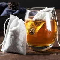 200/50PCS Non-woven Tea Bags Disposable Teabags with Drawstring Sealing Coffee Spice Tea Filter Paper Infuser Kitchen Teaware 2