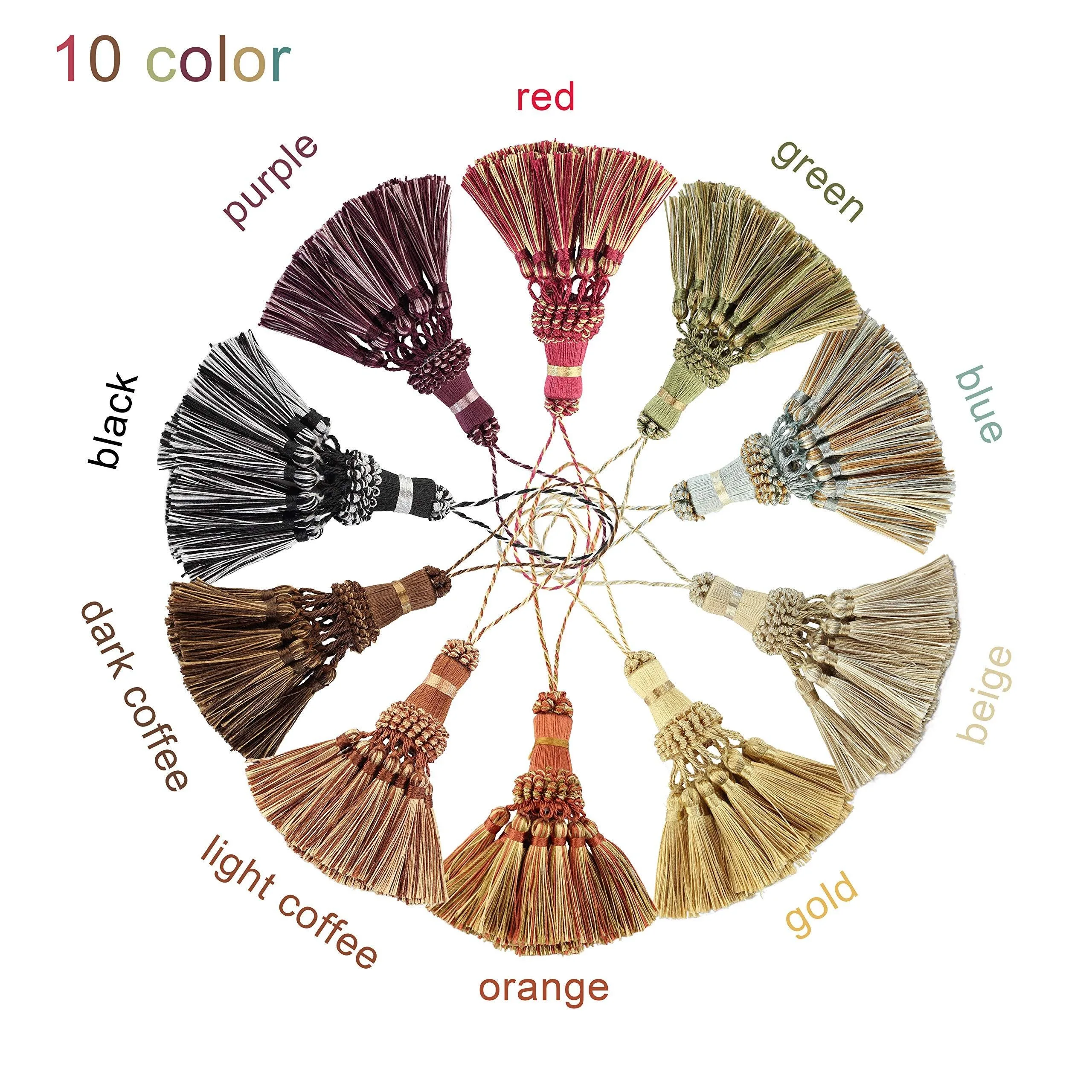 Nappe Colorate Per Fai Da Te - Set 8 Pezzi Poliestere - Chiavi, Decorazioni, Accessori - Nero - Foto 4