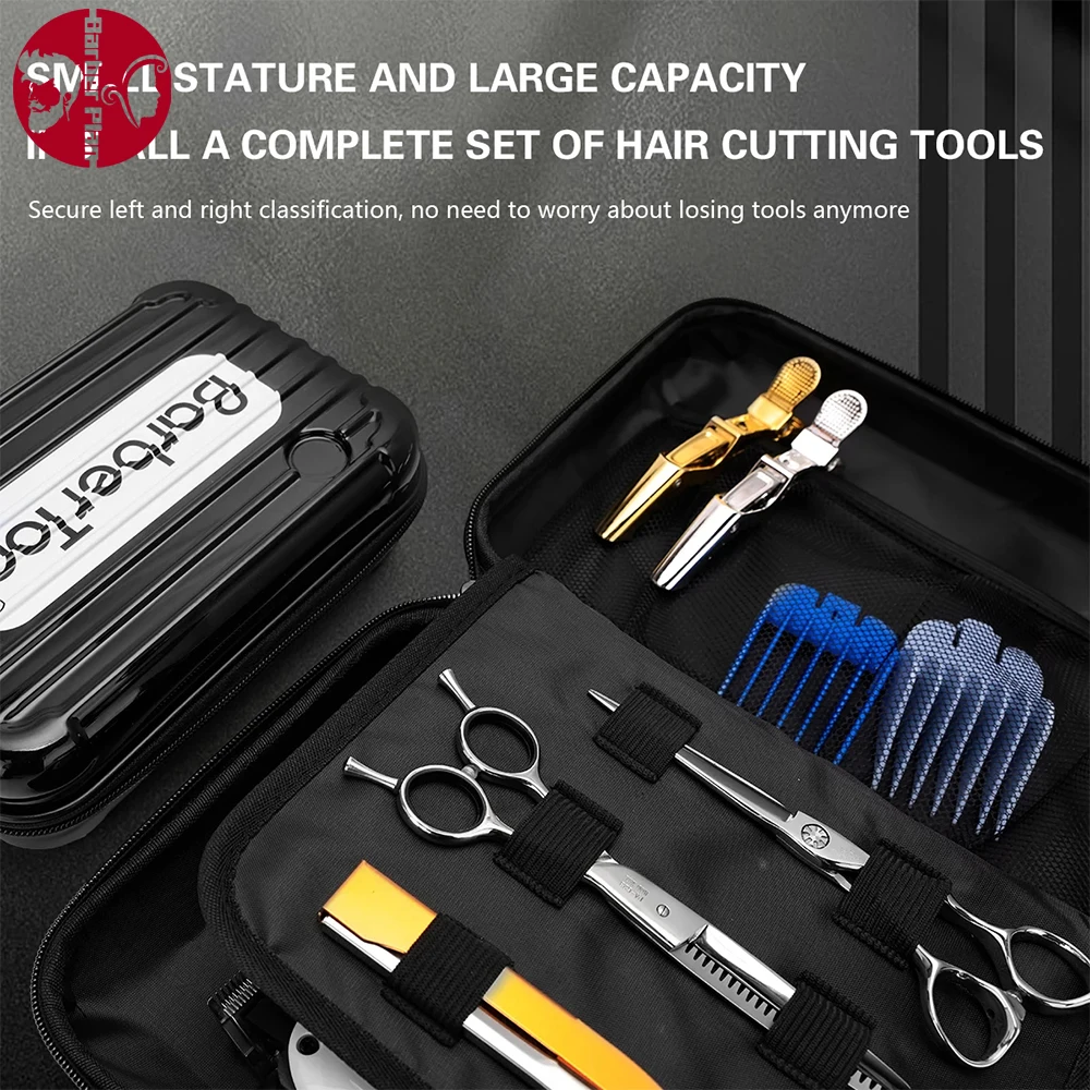 Salon Hairdresser Box Hairdressing Scissors Bags Resistance Trimmer Suitcase Waterproof High-Capacity Tools Barbershop Accessory 1pair replacement plastic stud luggage feet pads for luggage bags suitcase stand feet