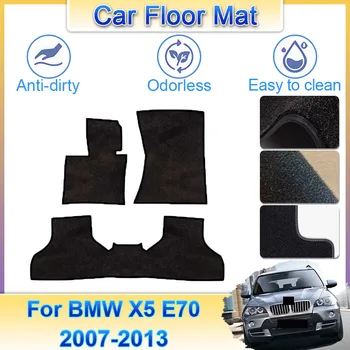 Tappetini auto Pavimento Per BMW X5 E70 5 posti 2007 2008 2009 2010 2011 2012 2013 Anti-sporco Pad Pavimento Tappeto Piede Coperture Accessori Auto