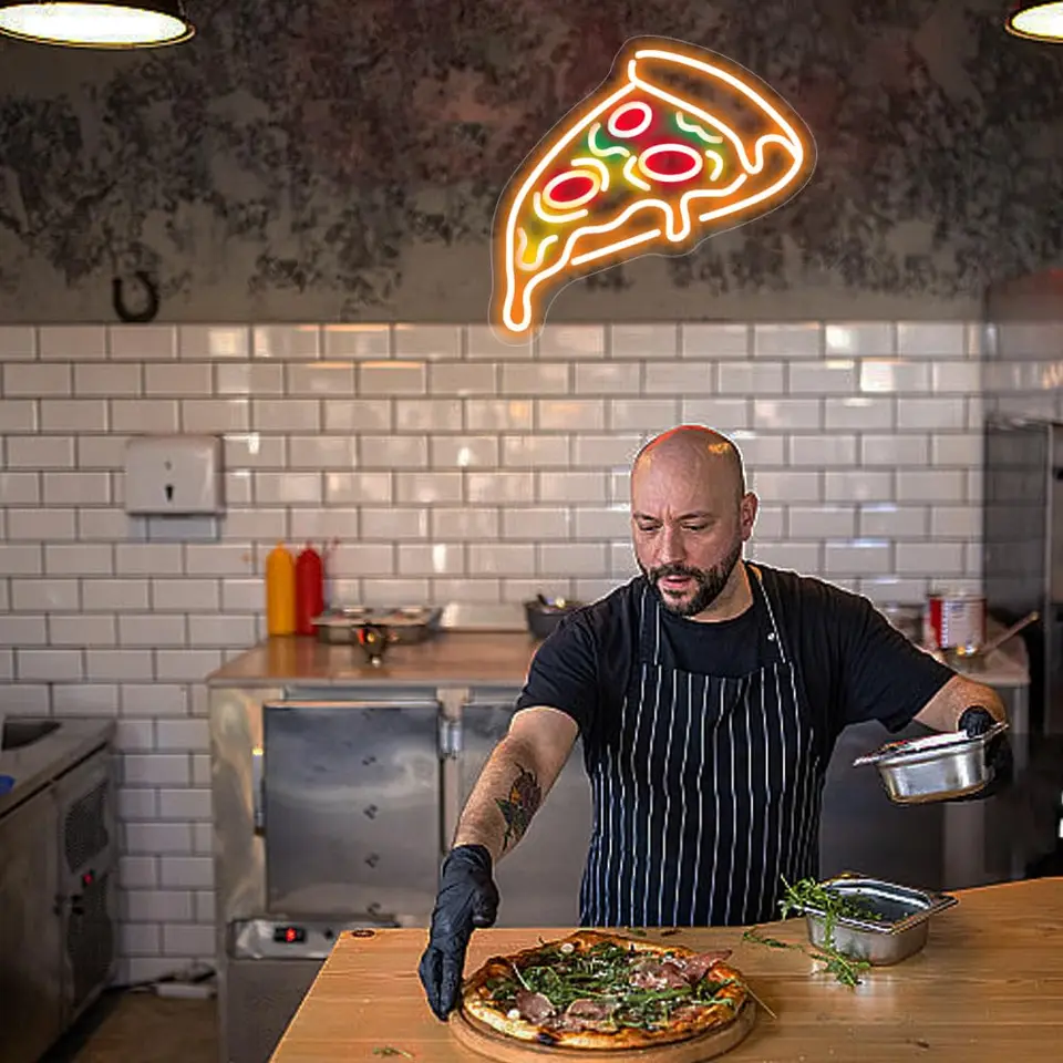 Insegna Pizzeria Personalizzata A LED - Neon Per Ristorante, Arredamento Cucina, Regalo - Foto 7