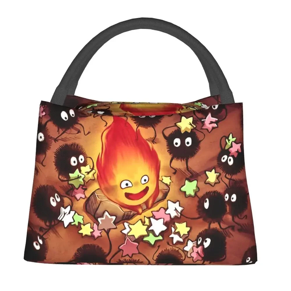 

Custom Howl's Moving Castle Lunch Bags Women Cooler Thermal Insulated Lunch Boxes for Work Pinic or Travel