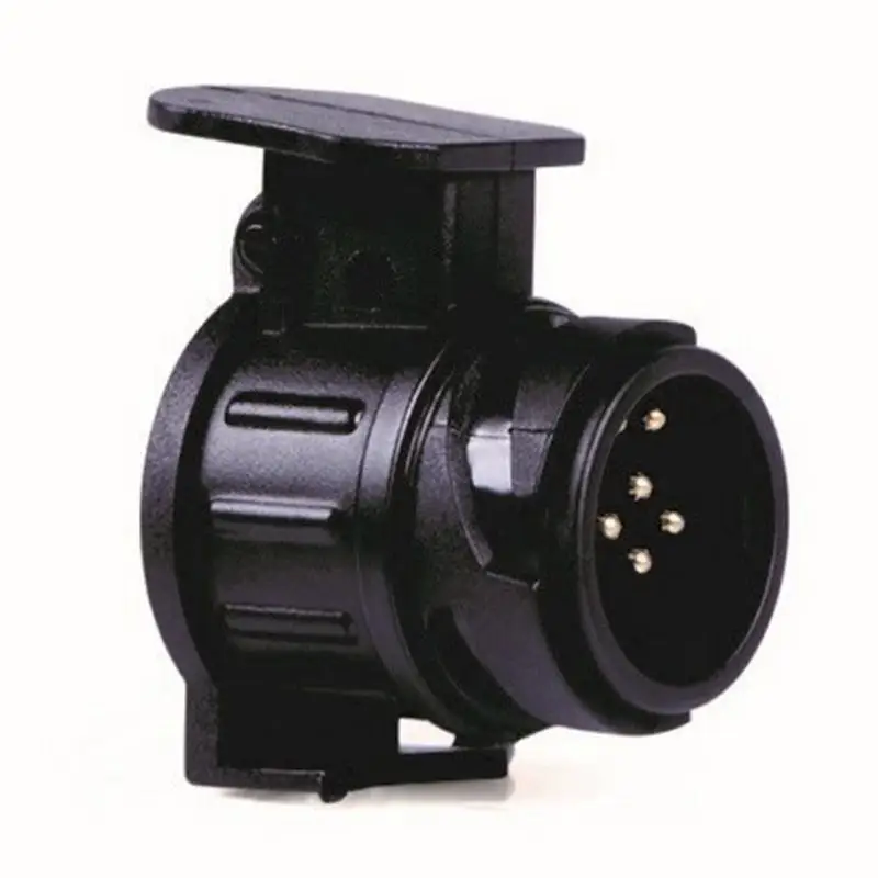 

Pc Car Trailer Truck 7 Pin Plug Adapter Converter Tow Bar Socket Black For Commercial Vehicle Trailer RV Sedan Ship