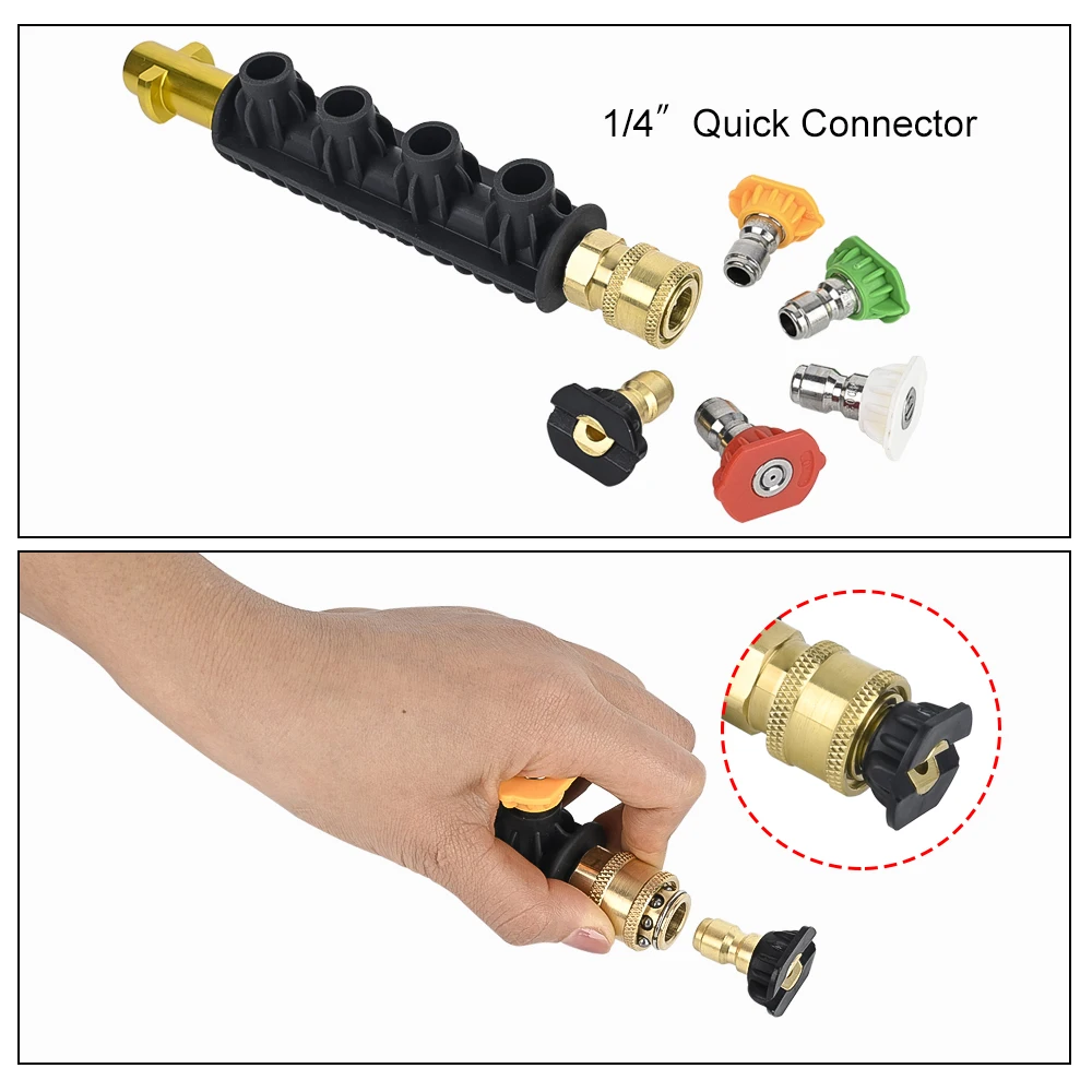 High Pressure Washer Gun Wand Tips Car Jet Washer Spray Gun Lance Nozzle Tip for Karcher Black Deckeri Bosch Lavor 3