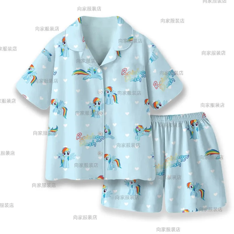 My Little Pony Rainbow Dash pajamas for women summer new short