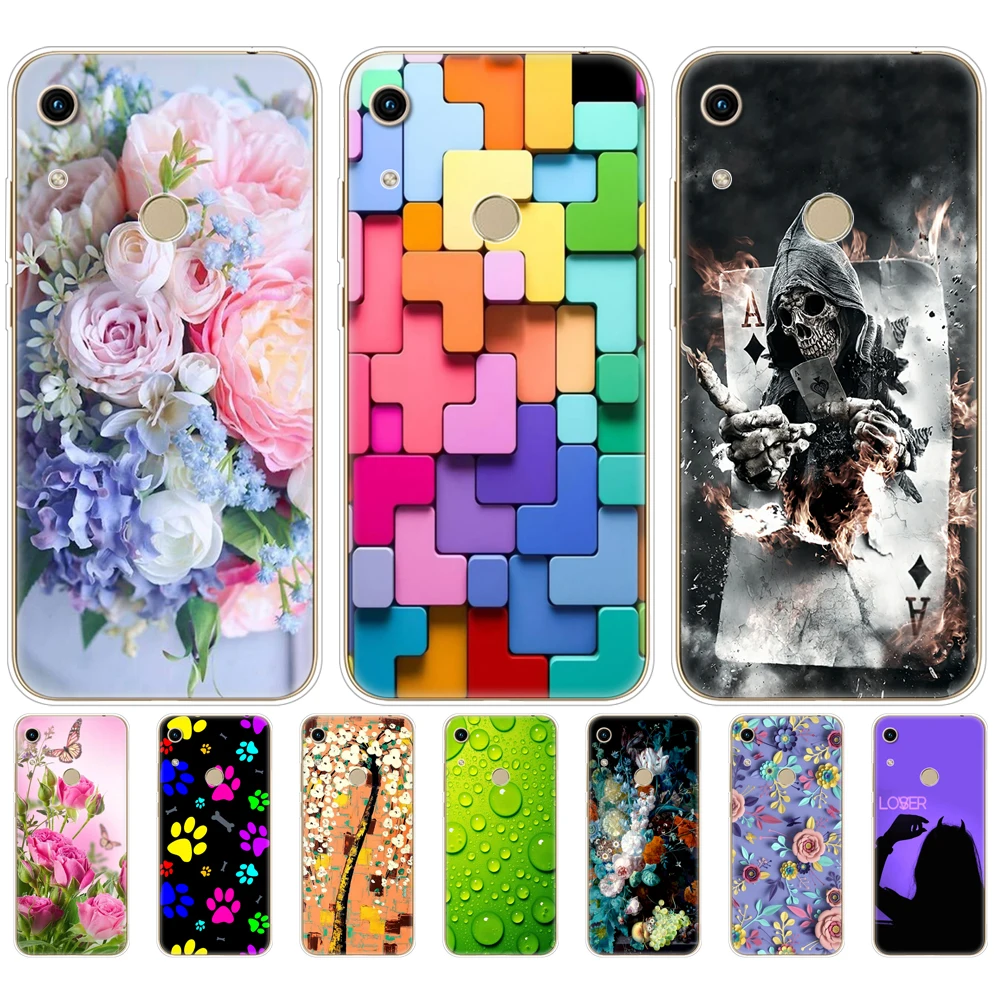 Per Honor 8A Custodia Per Huawei Honor 8A Cover Posteriore Morbida In Silicone Tpu Per Huawei Honor 8A Jat-Lx1 Honor 8A Prime Jat-L41 Coque