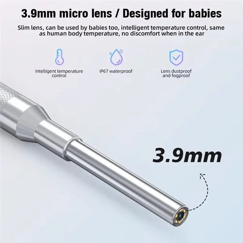 【인기】스마트 비주얼 귀 카메라 4.3인치 이경 귀지 제거 도구는 사진 및 비디오 녹화 기능을 지원합니다.