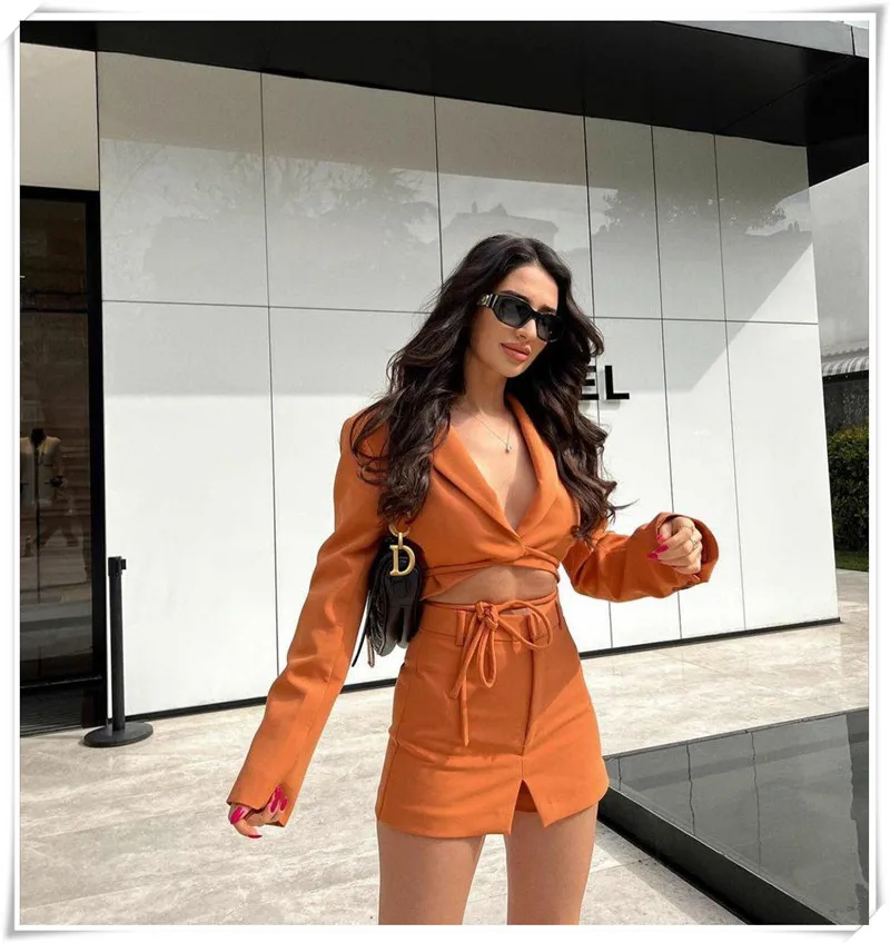 Solid Orange High Waist Women Shorts Fashion Spring Summer Short Pants Capris Pantalon 2022 Vintage Ladies Bottom Outwear New under armour shorts