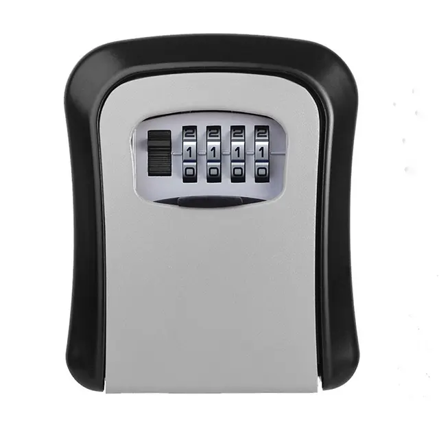 4 Digit Combination Key Lock Box Wall Mounted Key Lockbox With Code For House Key Storage Security Protection 5