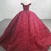 Quinceanera Dresses Ball Gown Flower Vestidos De 15 Años Red Sweetheart Flowers Beading DY9898 Evening Party Dress bar mitzvah 2