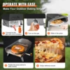 VEVOR Outdoor Pizza Oven, 16In, Gas Fired Pizza Maker, Portable Outside Stainless Steel Pizza Grill w/360° Rotatable Pizza Stone 6