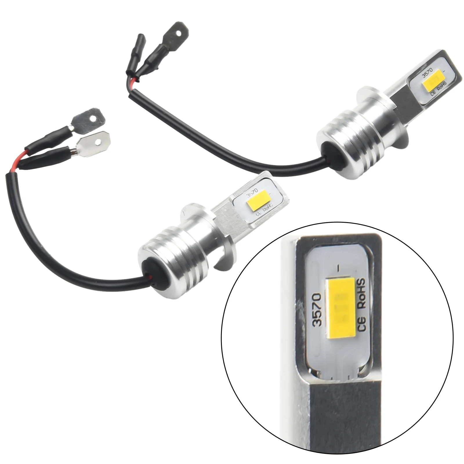 하이 퀄리티 실용적인 자동차 조명 안개등 전구 안개등, H3 LED 변환 키트, 황색등, 12V-24V DC, 2 개, 80W