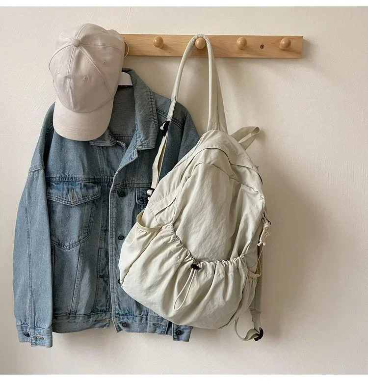 حقيبة ظهر عادية للنساء سعة كبيرة موضة طالب المدرسة...