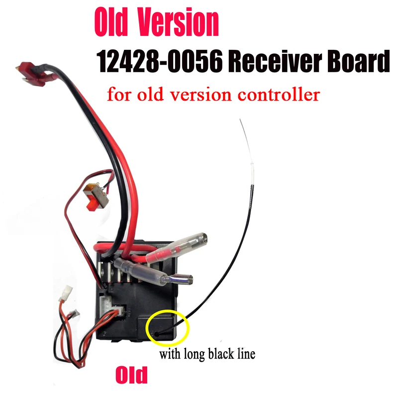 Old Version WLtoys 12428 12427 RC Car Spare Parts Receiving board 12428-0056 Telecontroller V2 2.4G Remote Controller 12428-0343 2