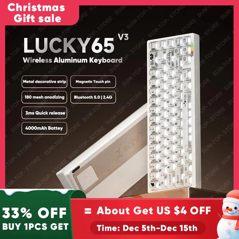 Weikav Lucky65 V3 NUT65 Wireless Aluminum Mechanical Keyboard Kit
