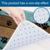 Dog Paw Prints Doormat Non-lip Dog Door Mat for Muddy Paws Entrance Door Rug Water Absorbent Quick Drying Dog Sleeping Blanket 4