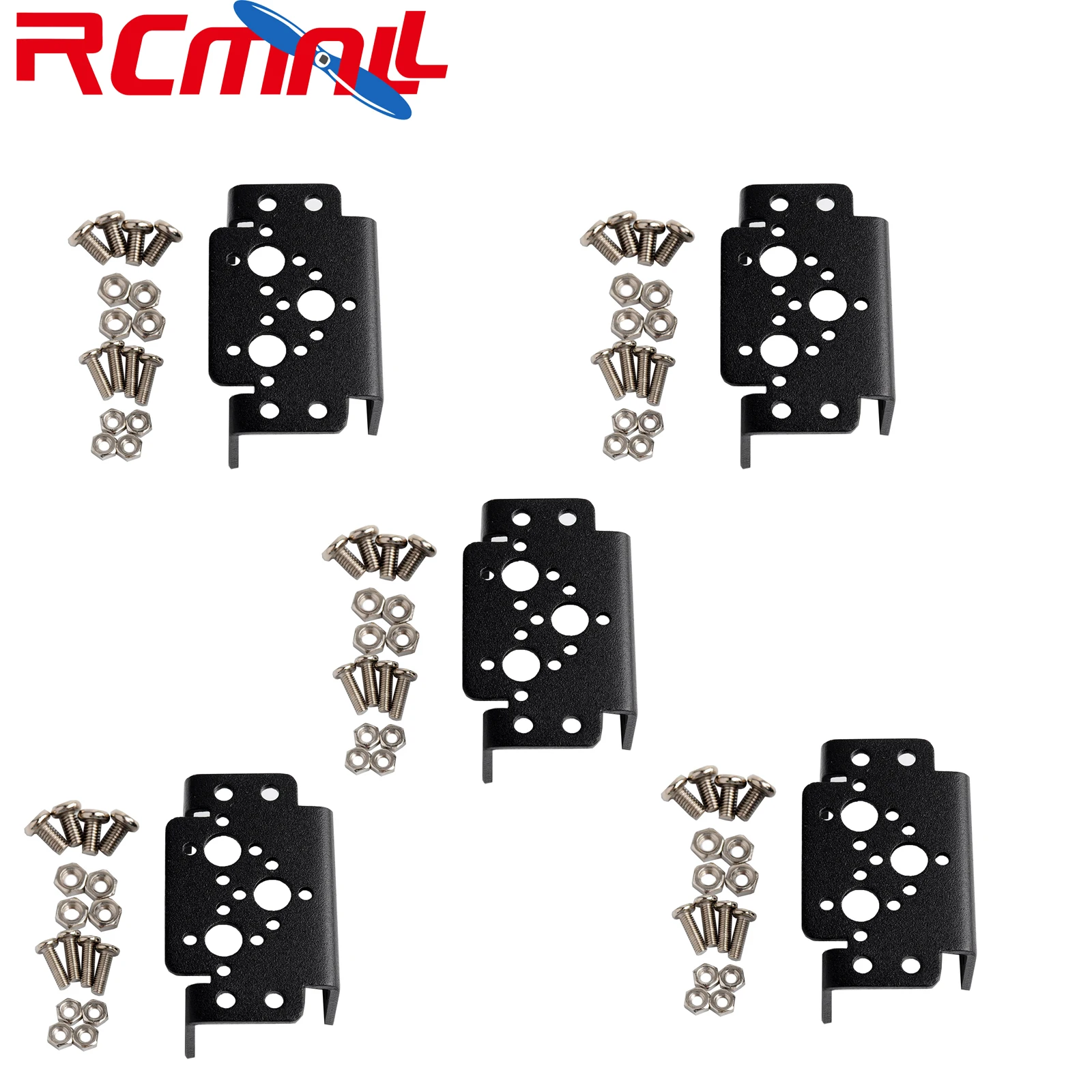 

5Pcs Aluminum Multifunction Servo Bracket Steering Head for MG995 MG996R S3003 Servo Robot Manipulator