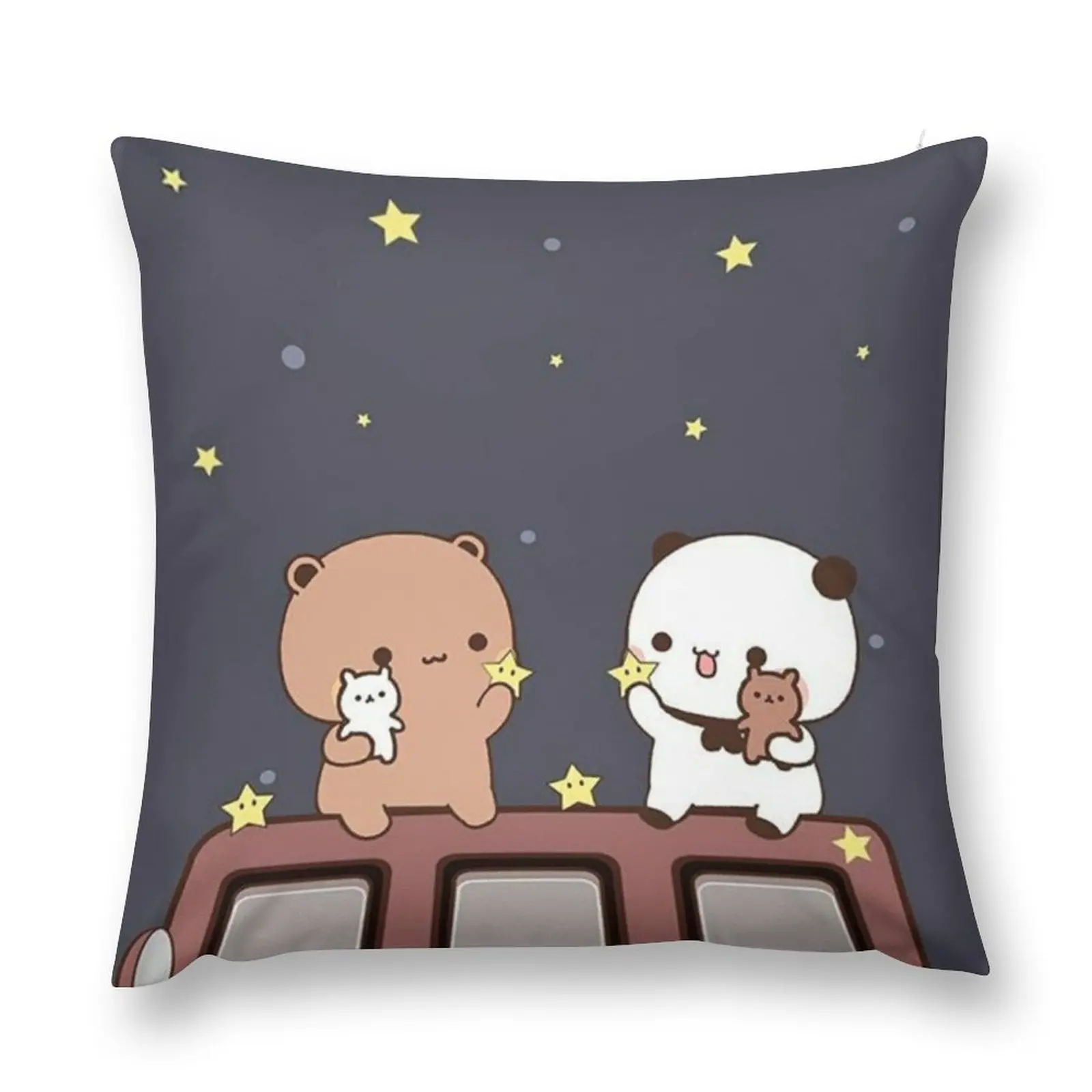 

Bubu and Dudu Watching The Moon Together Throw Pillow Covers For Sofas Cushions For Sofa Cusions Cover