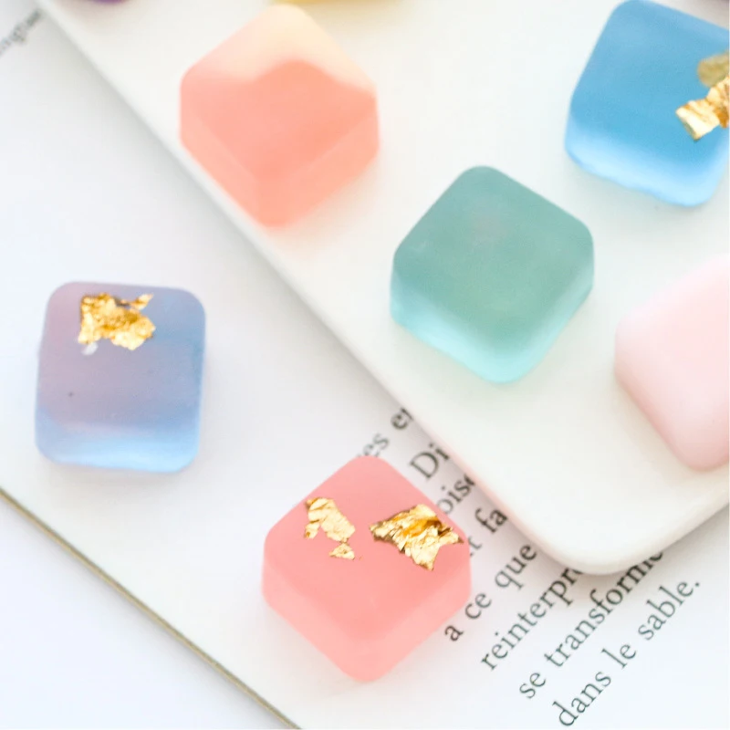 Silicone Soap Molds 16 Cavity Square Rectangle Shape Handmade Soap Chocolate Ice Cube Mold Portable Unique Making Tools