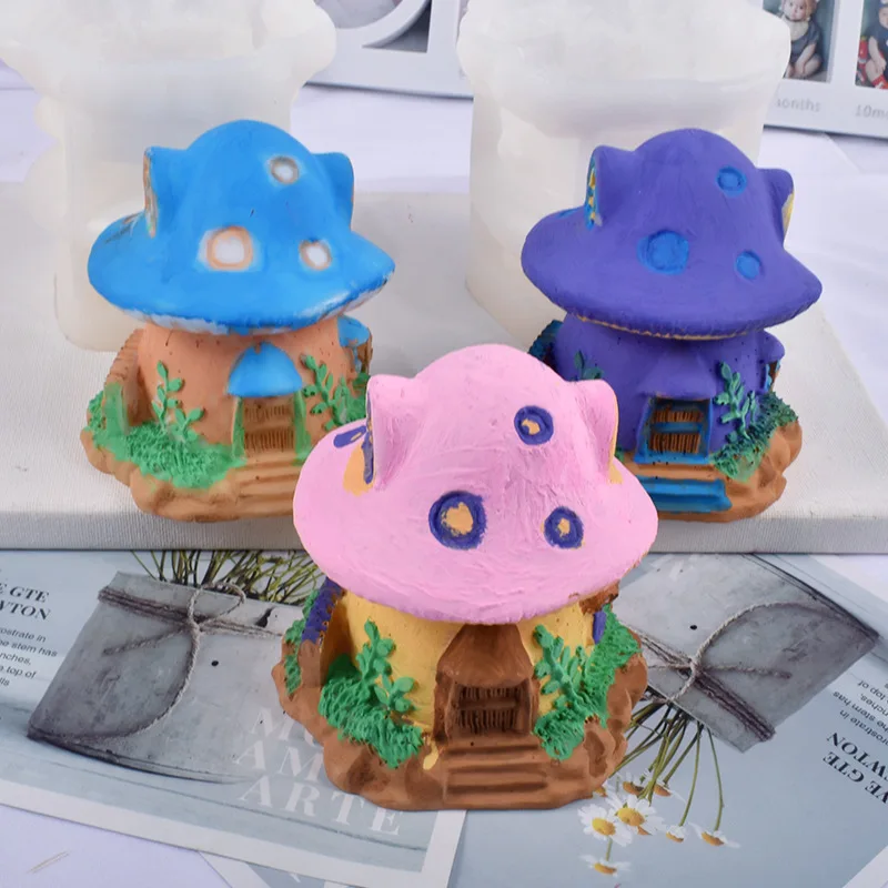 

Рождественская силиконовая форма в виде гриба, свечи, гипсовая форма, искусство для резьбы, форма для украшения дома, свадебный подарок