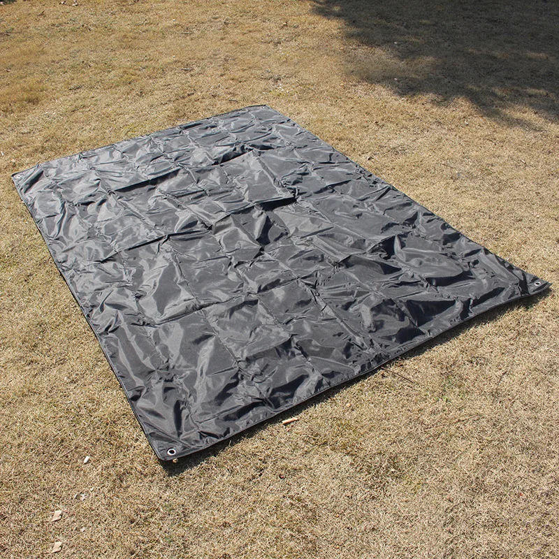 AOTU 210*150cm 210T Oxford Ultralight Tarp Mini Sun Shelter Awning Camping Mat Tent Footprint 4