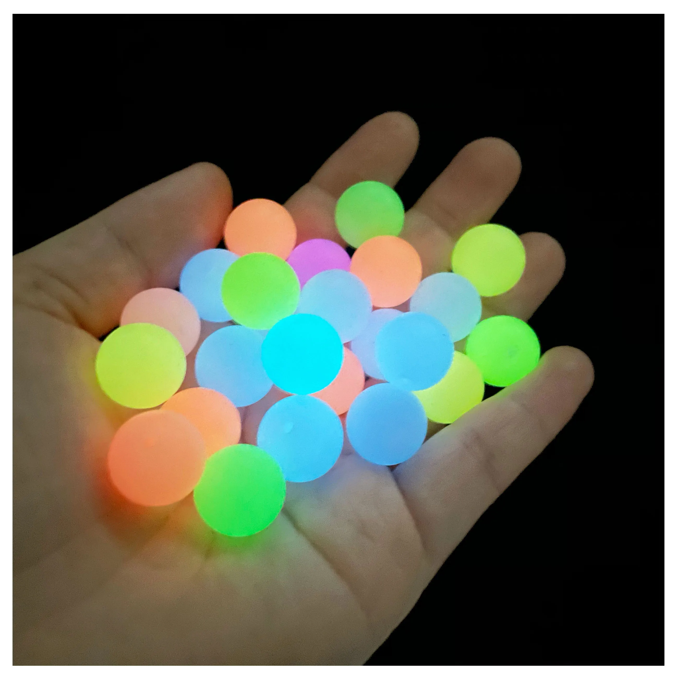 15mm 20pcs/lot Luminous Beads Baby Teething Glow In The Dark