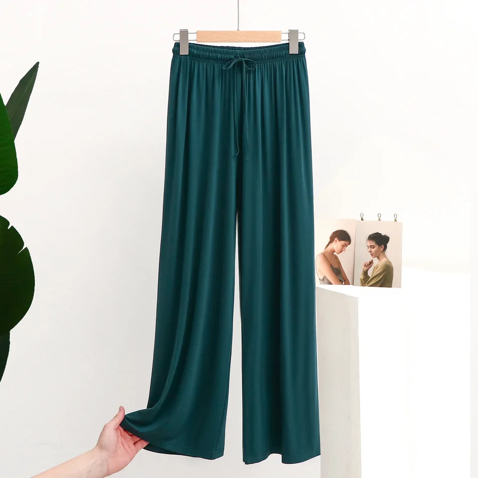 Leggings Depot Pantaloni Pigiama Donna A Gamba Larga - Morbidi Con Coulisse, Casual Da Casa, Taglie Forti, Fantasie E Colori