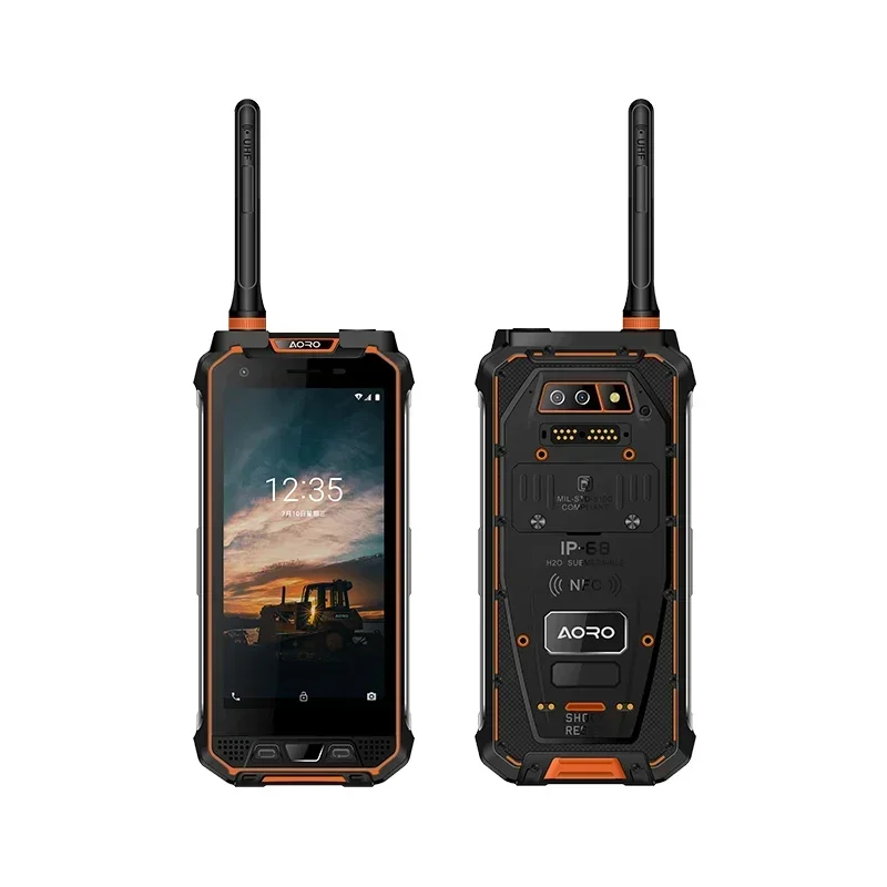 AORO M5 디지털 아날로그 4G DMR 무전기 본질안전 Zone 1 Division 21 Ex IECEx 방폭 워키토키 러기드폰