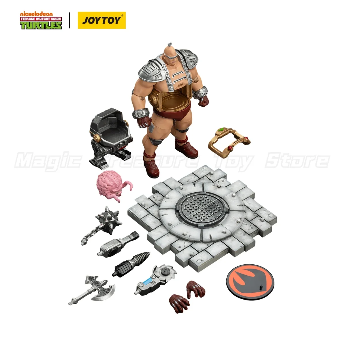 MT】JOYTOY 1/18 アクションフィギュア TMNT-Krang アニメーション